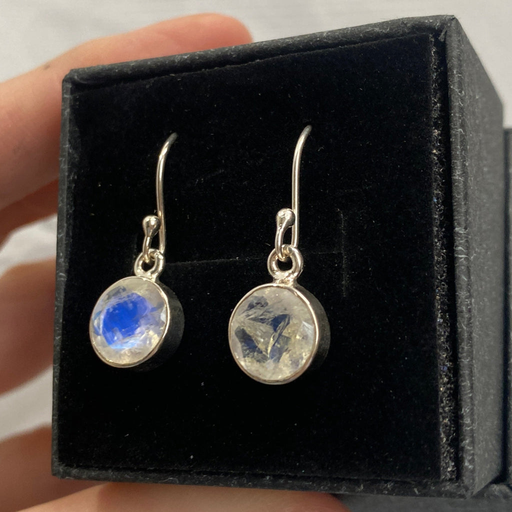 Moonstone drop sterling silver