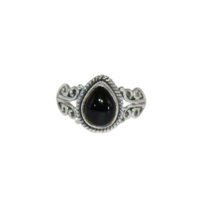 Vivian ring  in onyx sterling silver