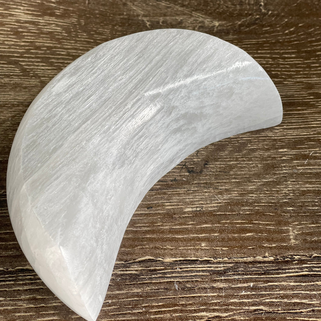 Selenite Moon Charging Bowl