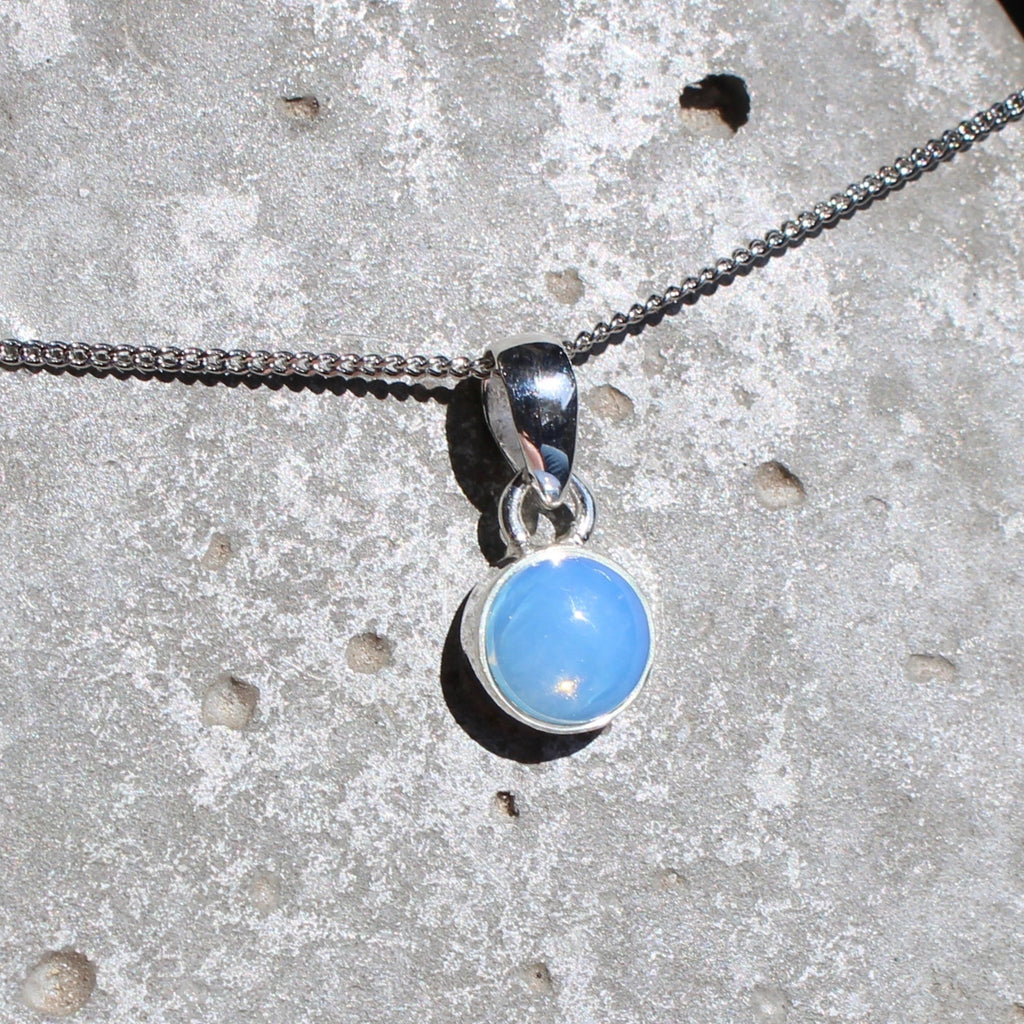 October Opalite Birthstone 8mm pendant