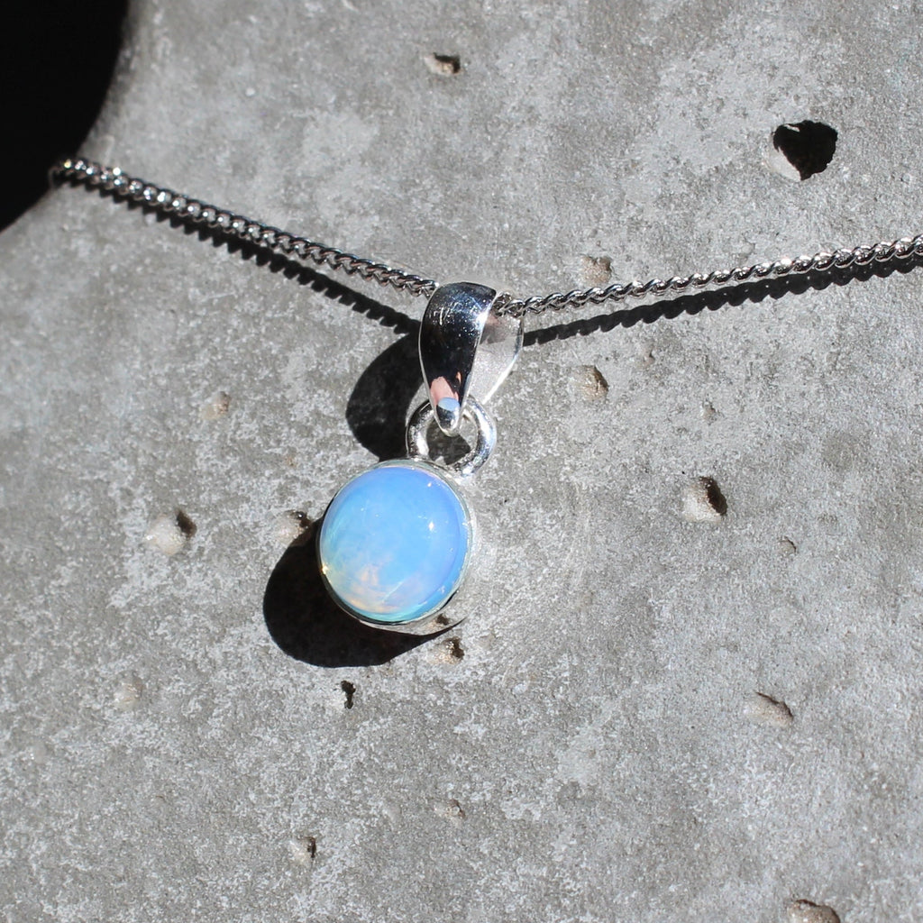 October Opalite Birthstone 8mm pendant